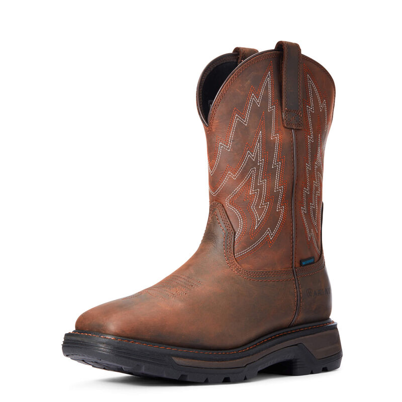 Botas De Trabajo Ariat Big Rig Waterproof Marrones Hombre - Chile 027-KUJCNP